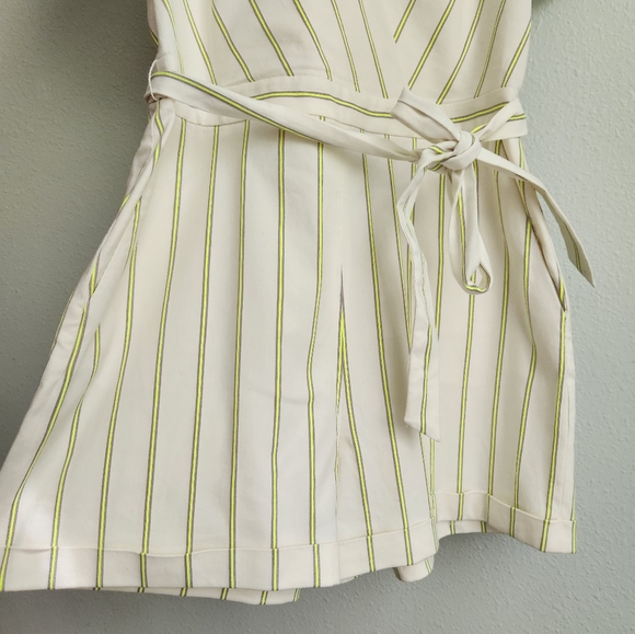 Banana Republic ivory striped twill romper 10 - Picture 6 of 6